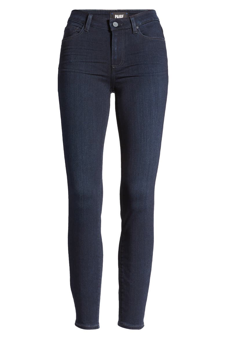 - Transcend Hoxton High Waist Ankle Skinny Jeans, Alternate, color, CASHMERE