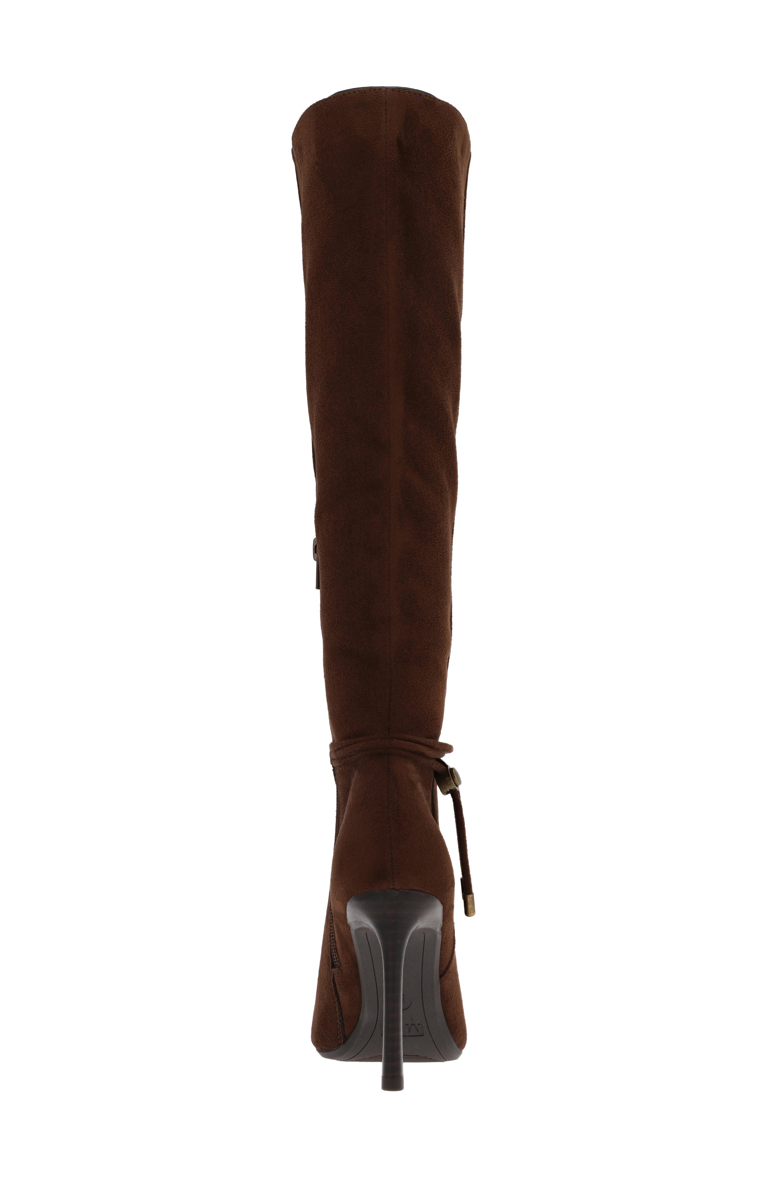 Niko Pointed Toe Knee High Boot, Alternate, color, CHOCOLATE