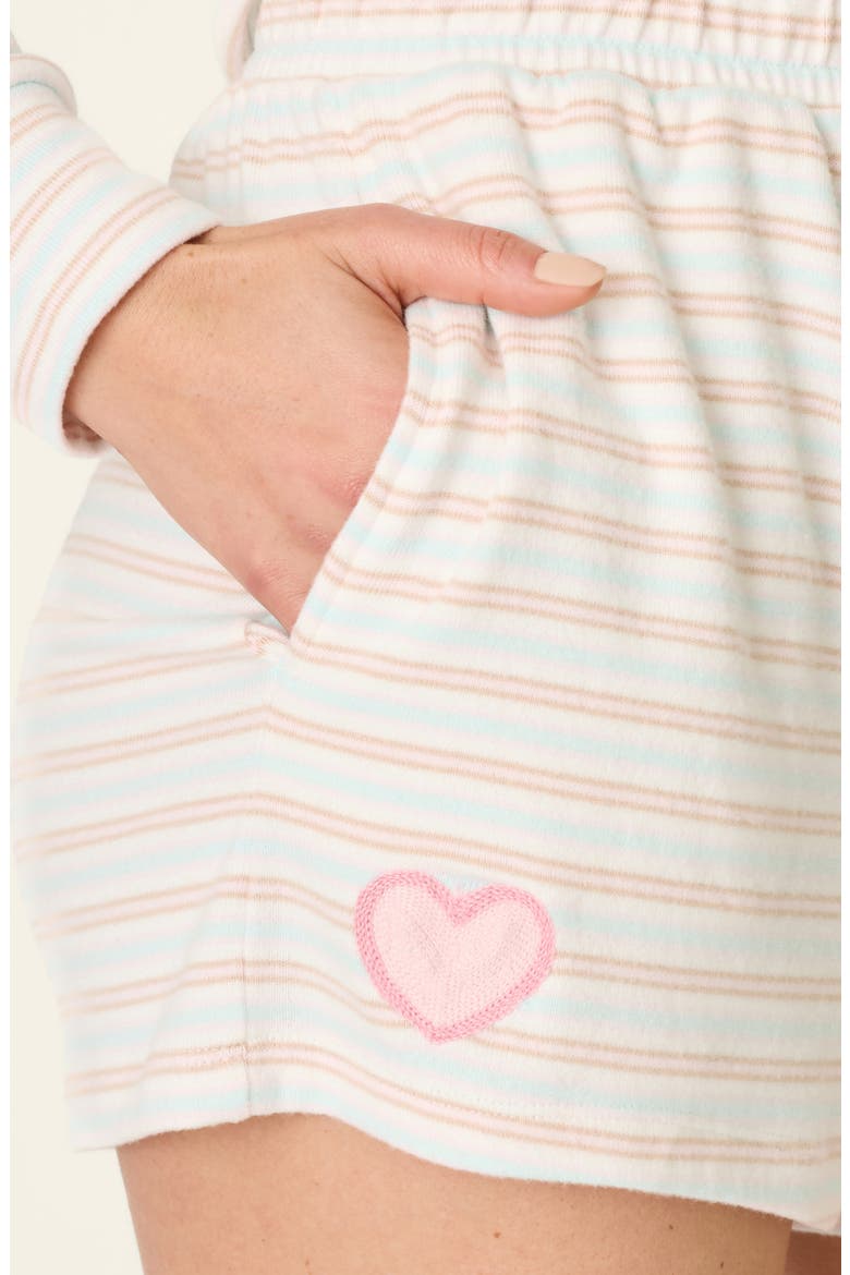 Jadore Amour Striped Shorts, Alternate, color, STRIPE MULTI