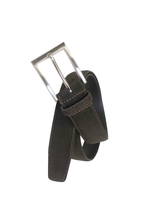Suede Leather Feather Edge Belt