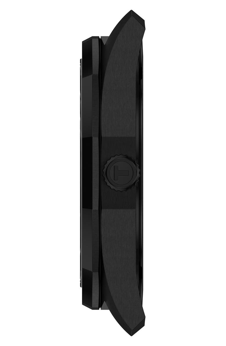 Tissot PRC 100 Solar Quartz Bracelet Watch, 39mm, Alternate, color, Black