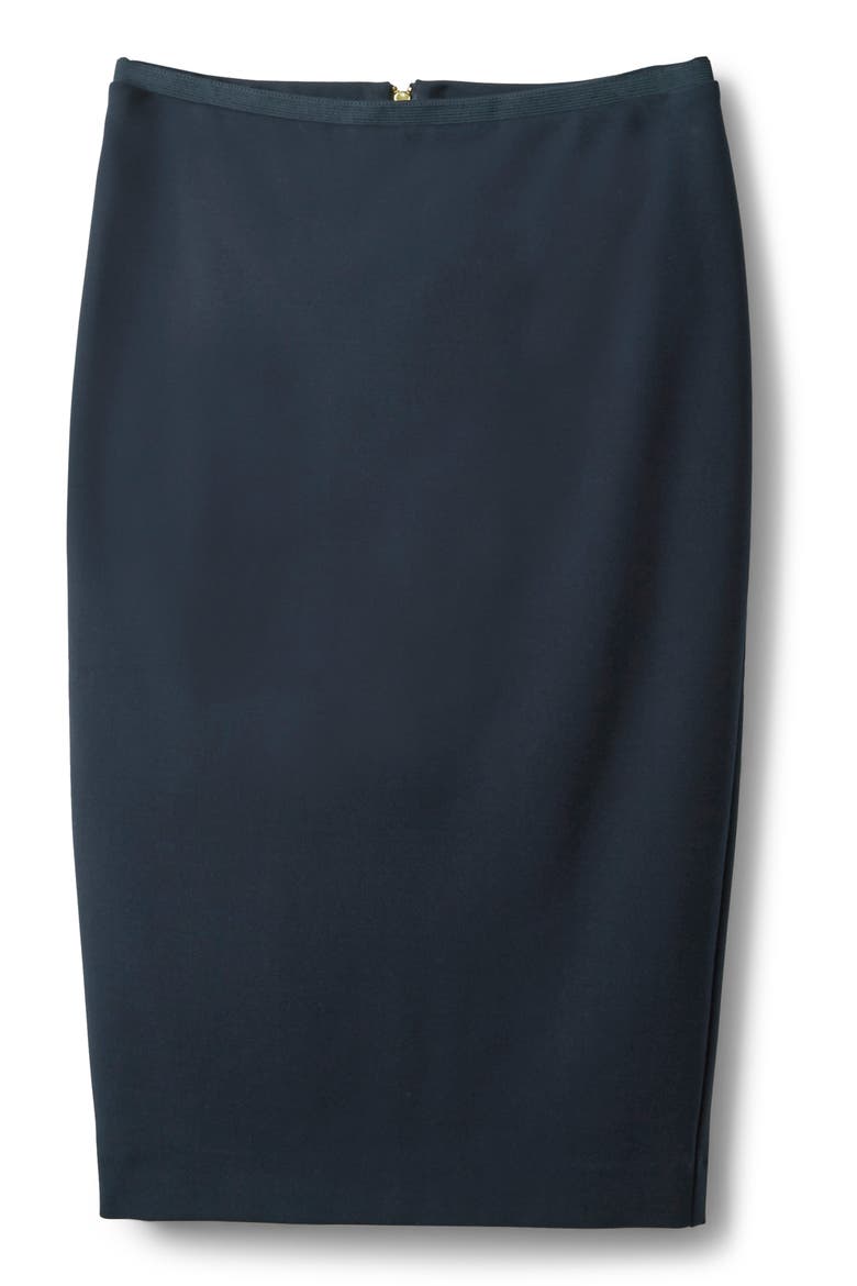 Hampshire Ponte Skirt, Alternate, color, NAVY