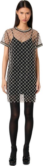 Ameri（アメリ）の「EMBROIDERY TULLE TIERED DRESS（ドレス