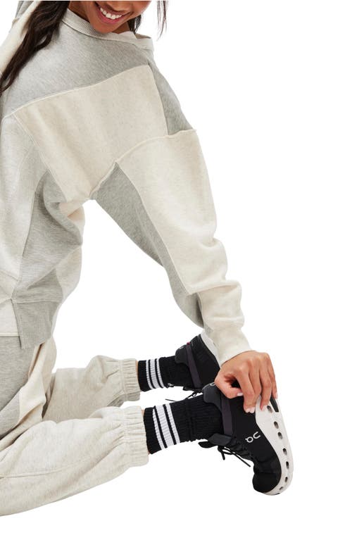 Free People Making It High-low Sweatshirt In Neutral