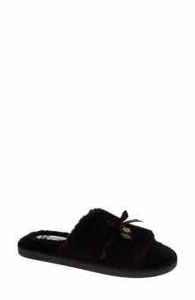 BADGLEY MISCHKA Faux Fur Slide Slipper