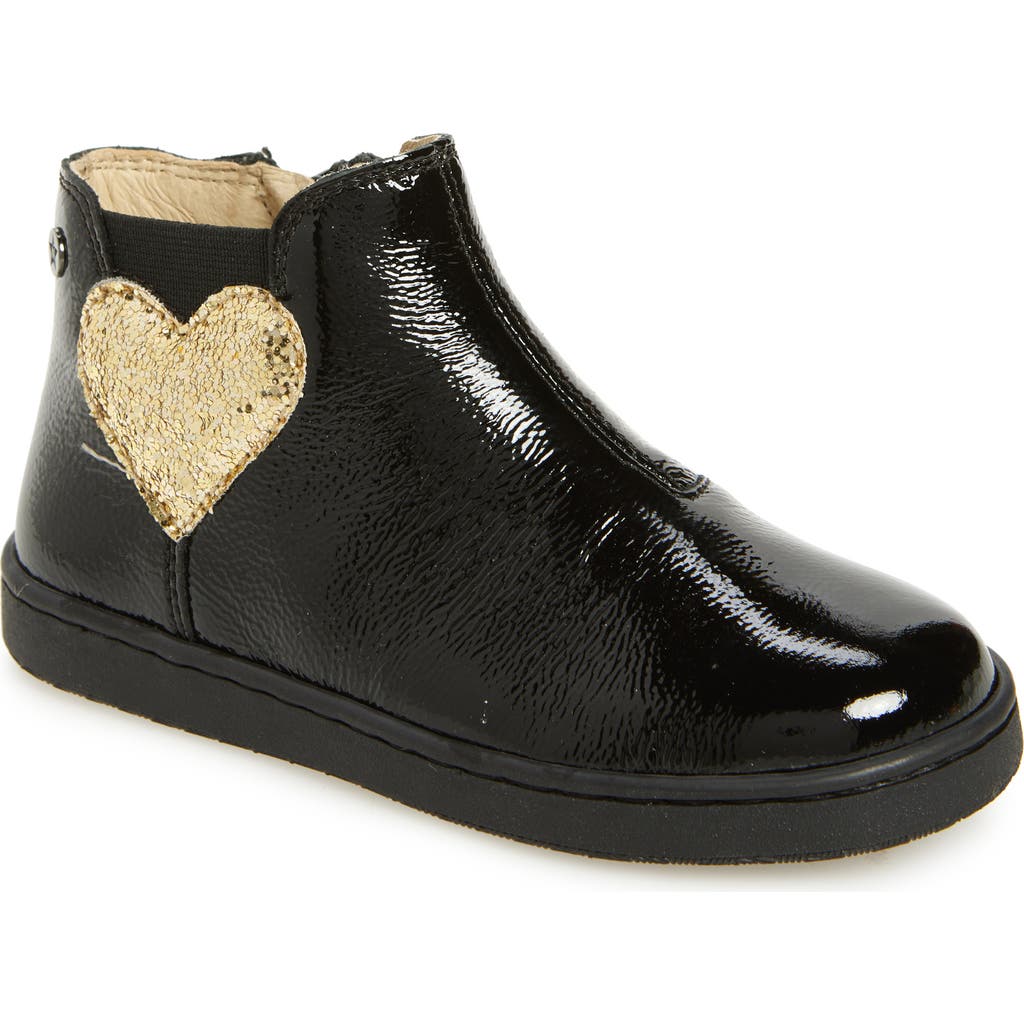 Naturino Kids' Glarny Bootie in Black-Platinum