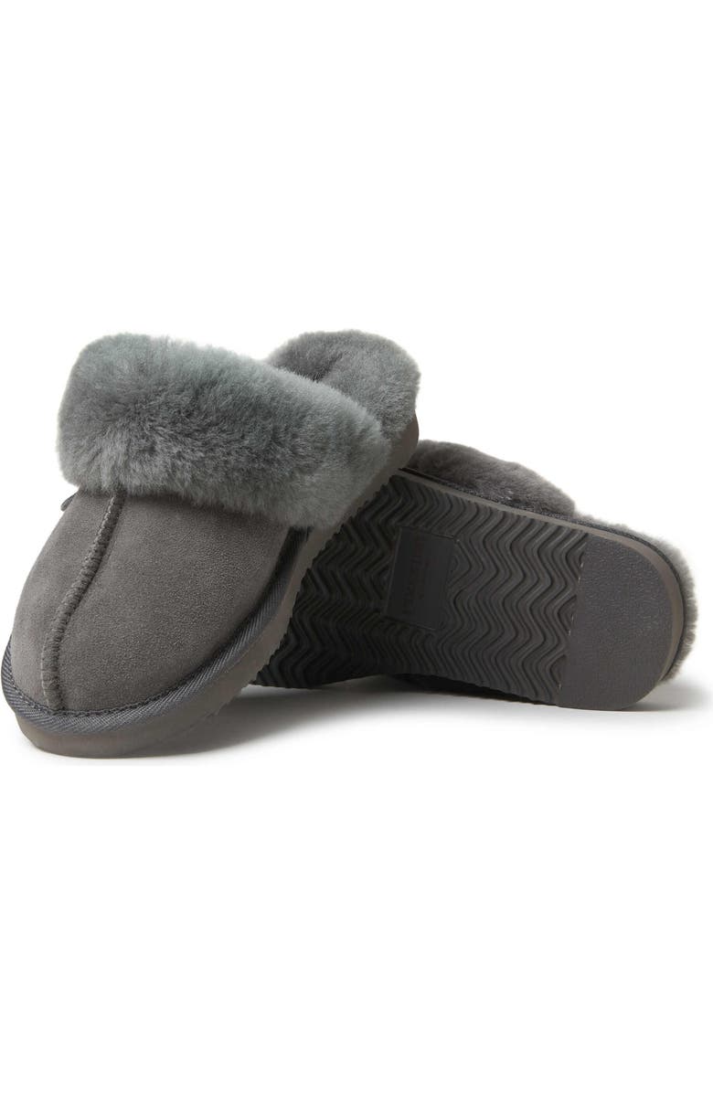 DEARFOAMS Fireside Sydney Genuine Shearling Scuff Slipper, Alternate, color, Grey