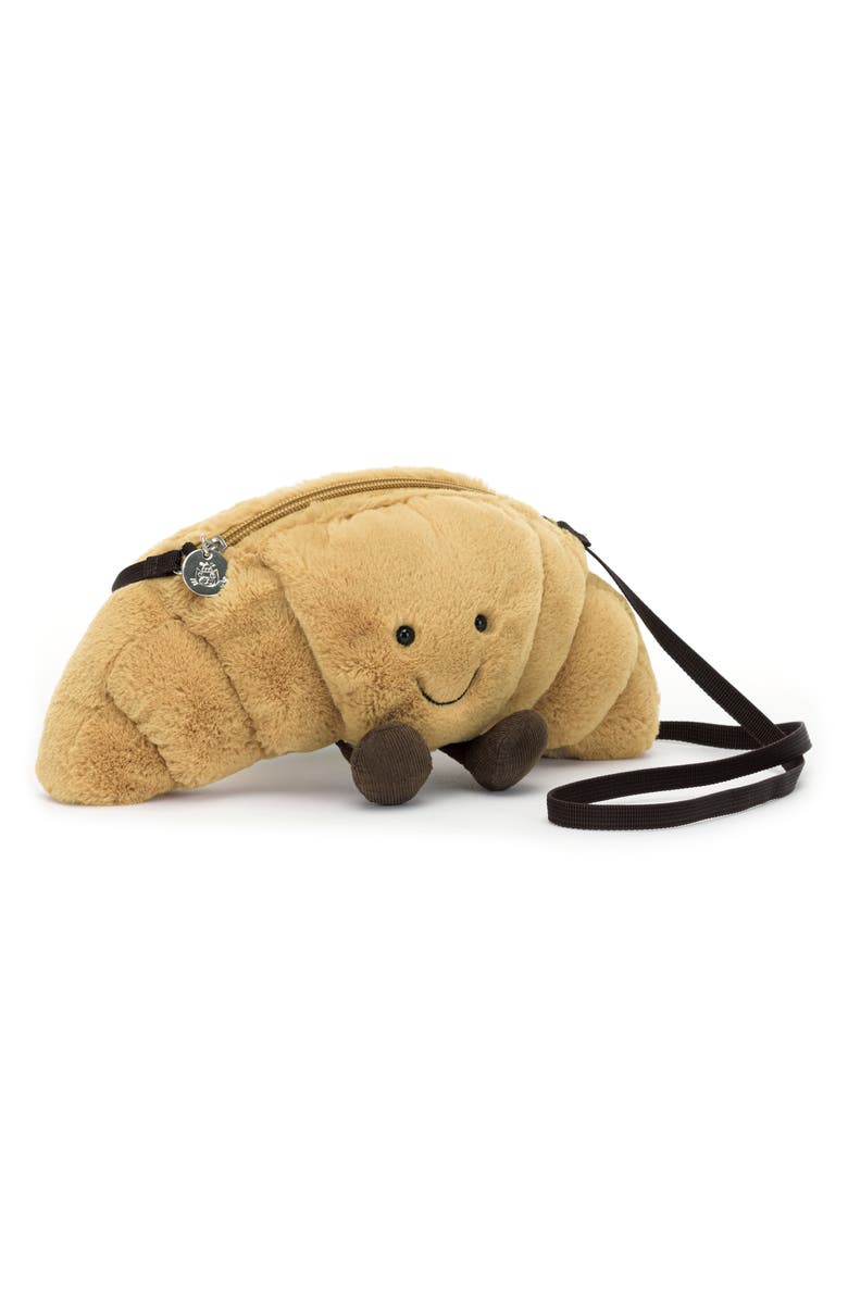 Jellycat Amuseable Croissant Plush Crossbody Bag, Main, color, 