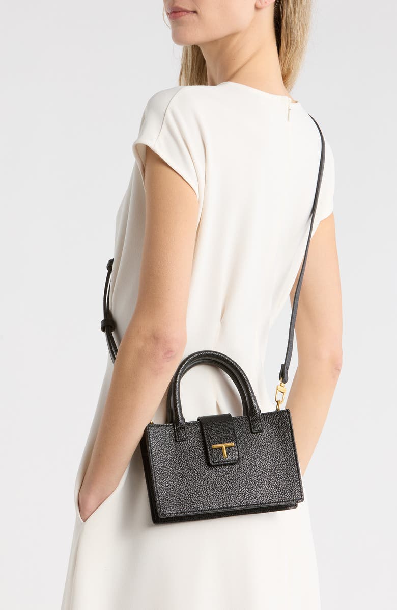 T Tahari Lexington Crossbody Handbag, Alternate, color, Black