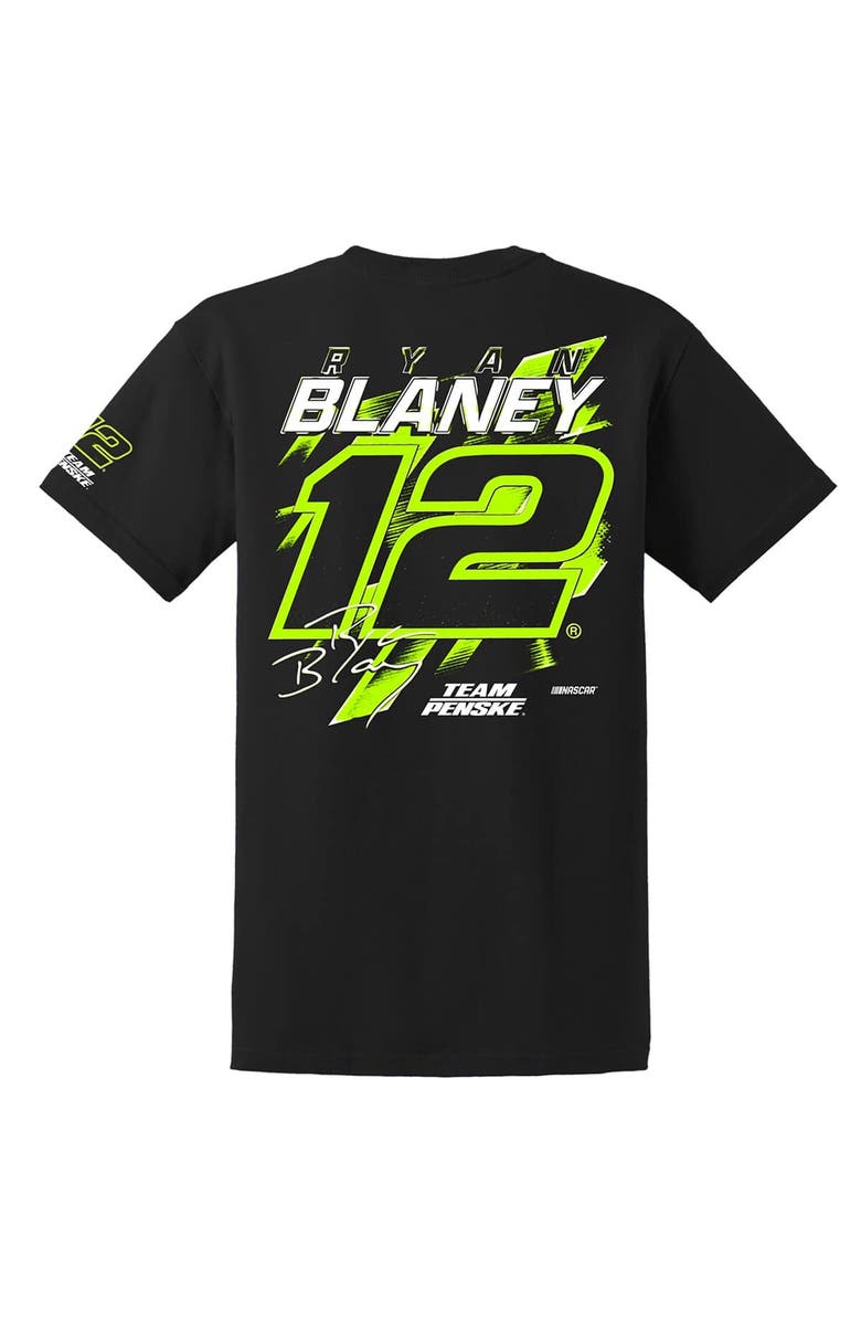 TEAM PENSKE Men's Team Penske  Black Ryan Blaney Number T-Shirt, Alternate, color, Black