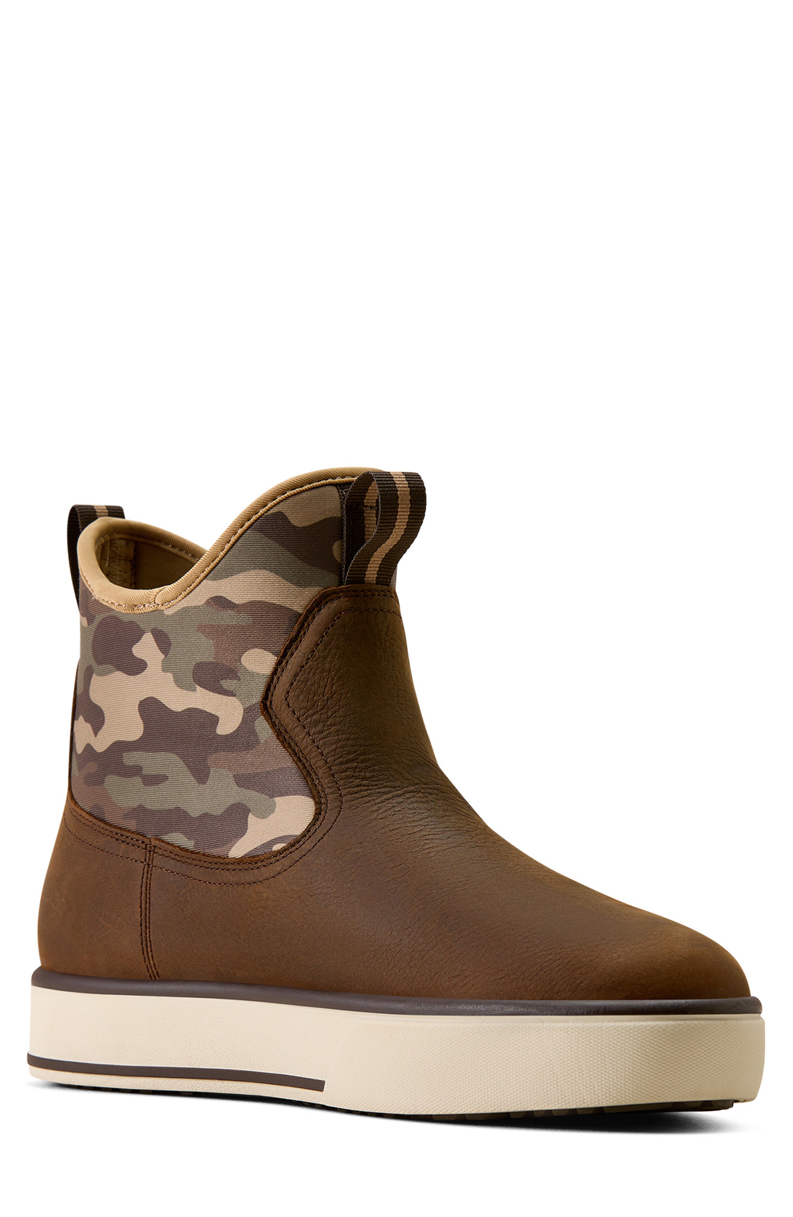 Saylor Shrimp Waterproof Boot, Main, color, DARK BROWN