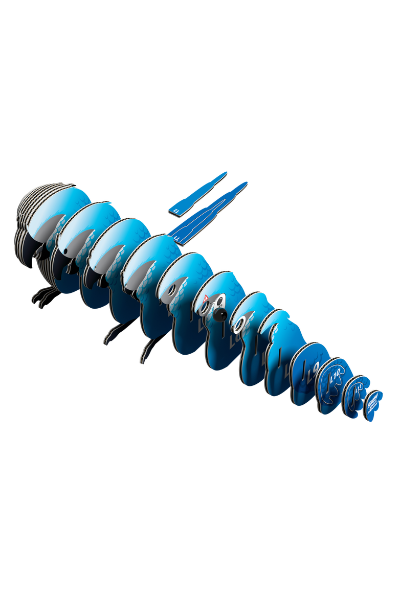 Spix's Macaw 3D Puzzle, Alternate, color, No Color