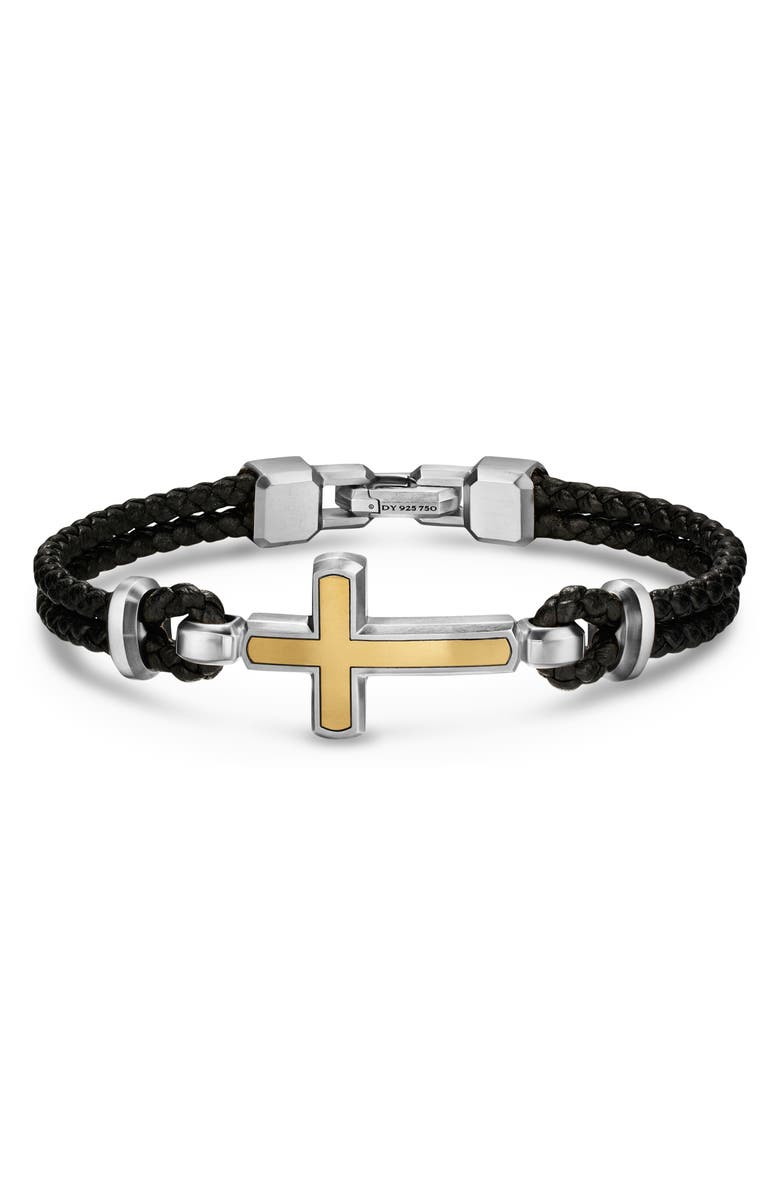 David Yurman Streamline Cross Station Bracelet, Main, color, Silver