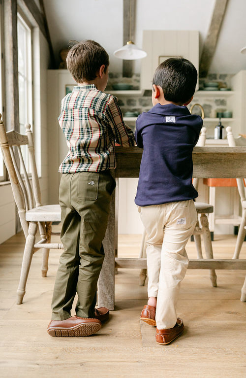 Little Paper Kids Arthur Long Sleeve Shirt In Neutral