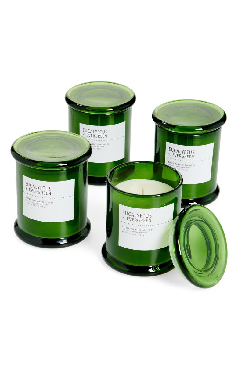 PORTOFINO CANDLES Set of 4 Scented Candles, Main, color,