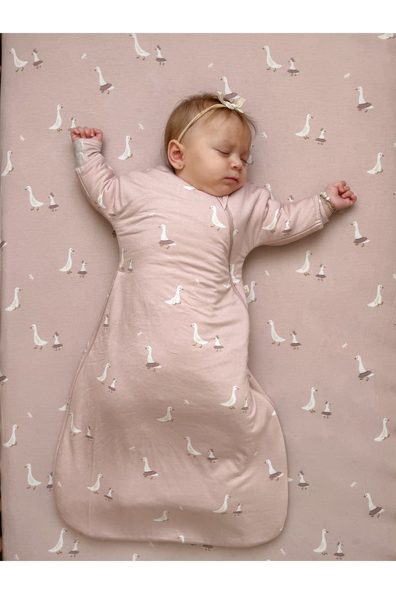 Long Sleeve Transitional Swaddle Sleep Bag, 0.5 TOG - Baby, Alternate, color, Tutu Goose