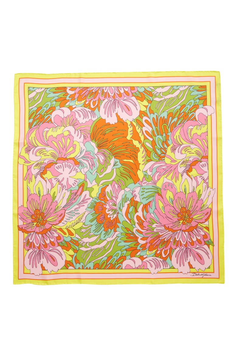 Floral Silk Scarf, Alternate, color, HH3JT ST.ANNI 60 MULTICOL