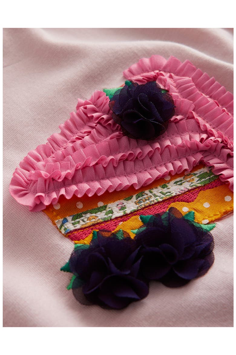 Kids' Cake Appliqué Cotton T-Shirt, Alternate, color, CHALK PINK CAKES