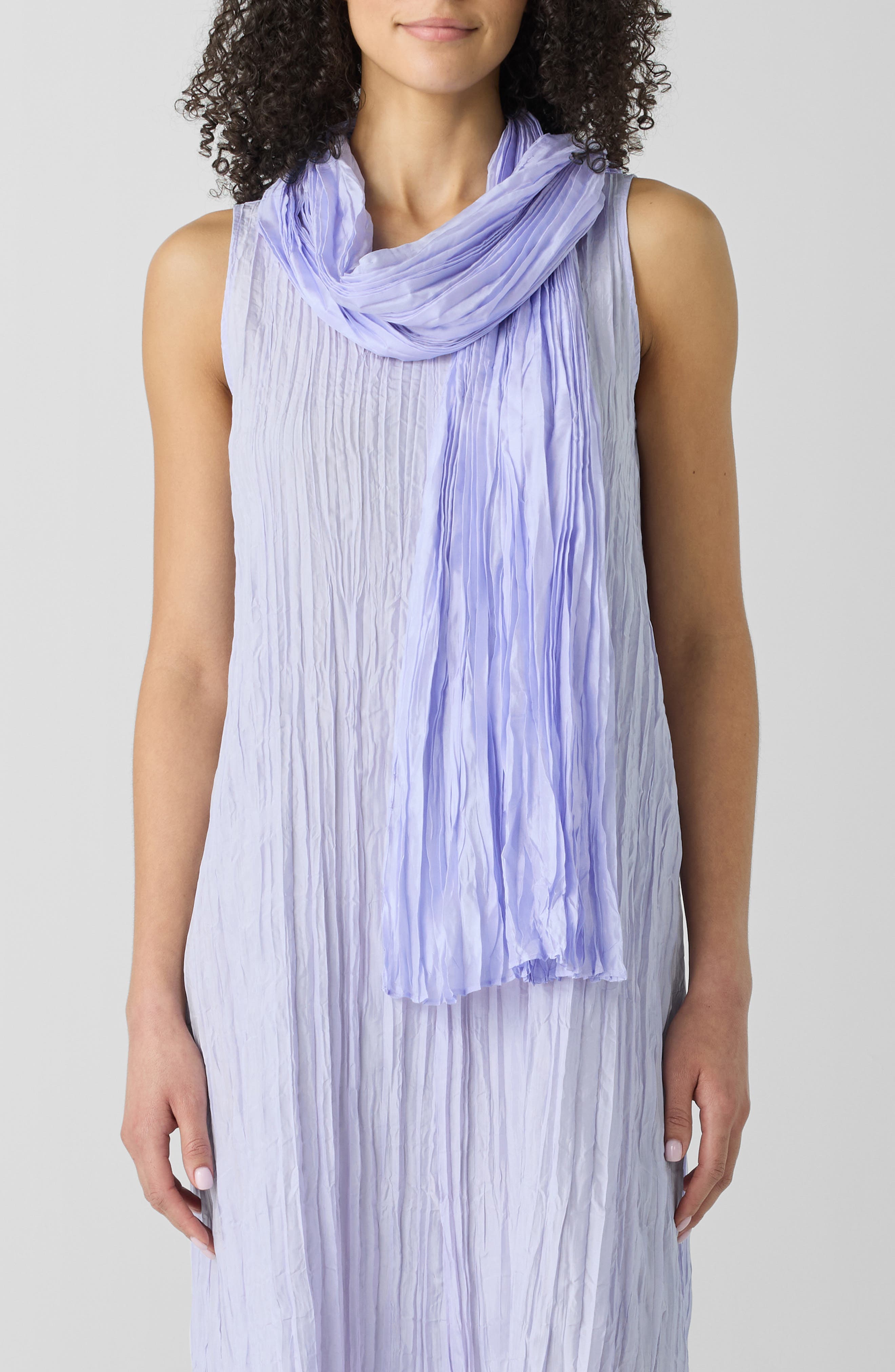 Eileen Fisher Whisper Crushed Silk Scarf