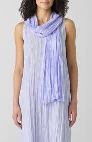 Eileen Fisher Whisper Crushed Silk Scarf
