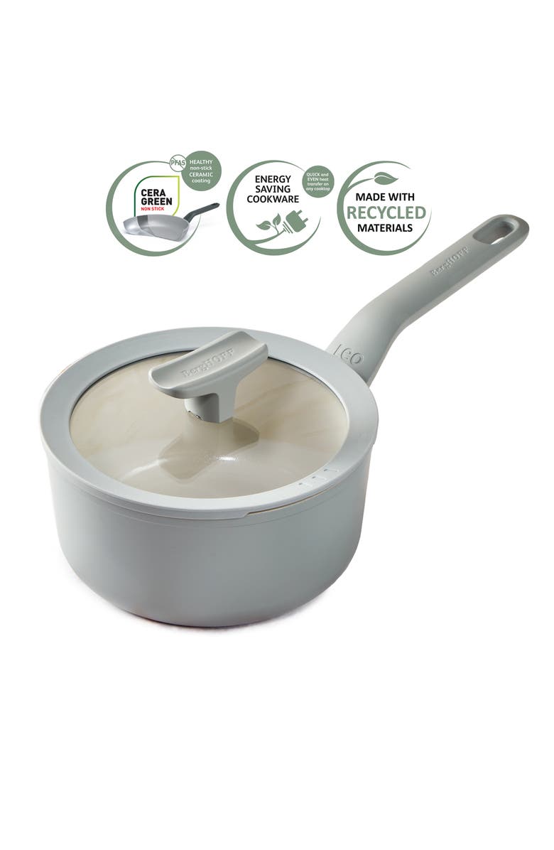 BergHOFF Leo Balance 2-Quart Sauce Pan, Alternate, color, Moon Mist