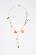 Bimba y Lola Aged Necklace With Ceramic Shells
