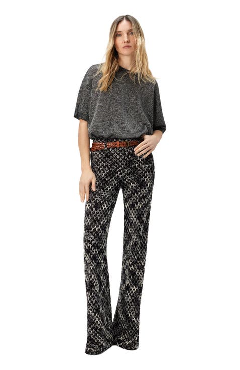 Palazzo Pants In Flame Lace