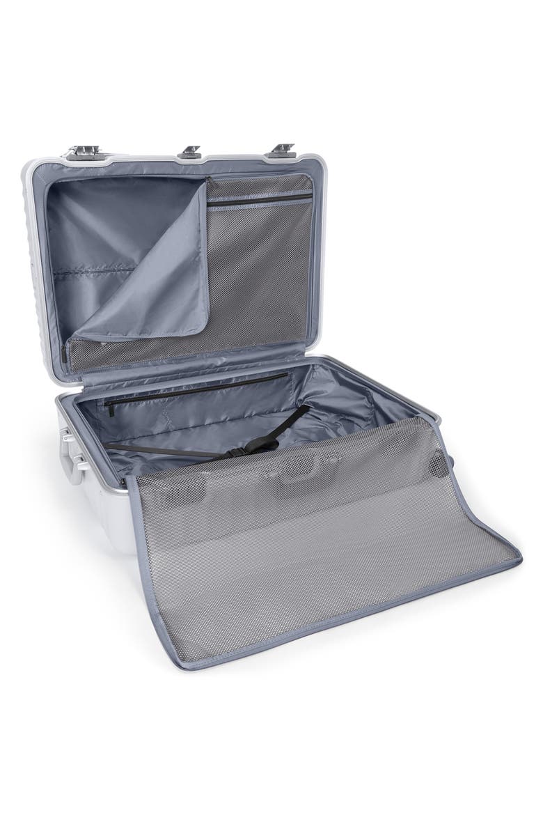 19 Degree Frame Large Checked Luggage, Alternate, color, PEARL GREY TEXTURE