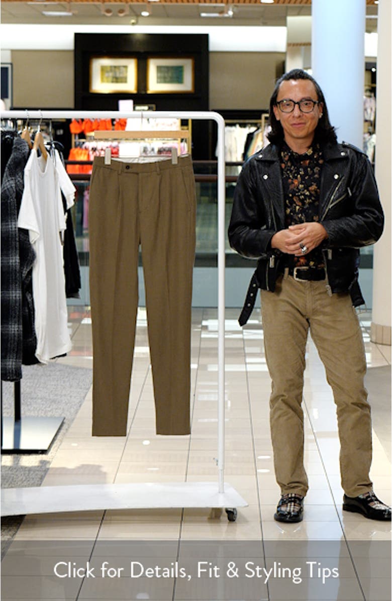 Slim Fit Pleated Suit Pants, sales video thumbnail