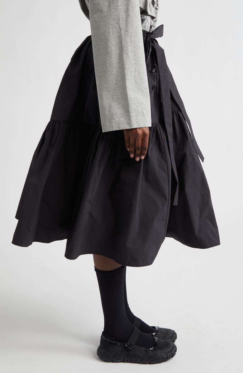 Cecilie Bahnsen CBCai Ripstop Skirt, Alternate, color, Black Crisp Ripstop