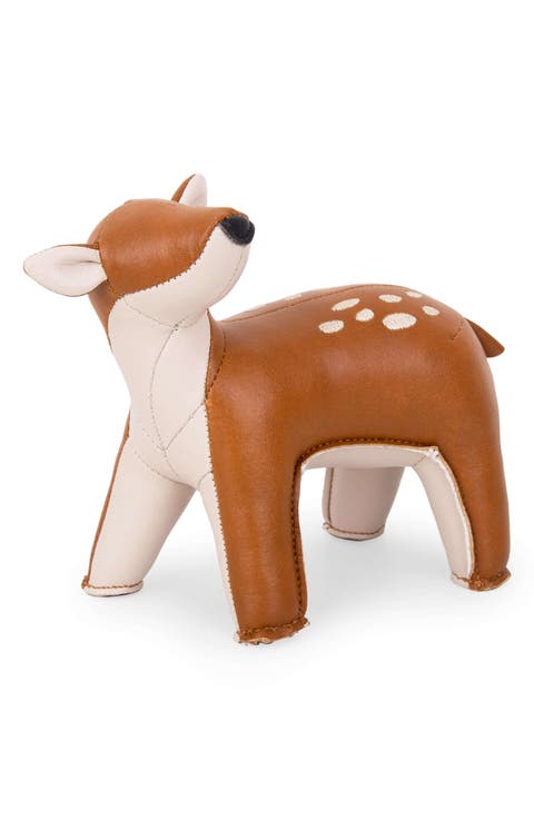 Deer Luke Faux Leather Paperweight