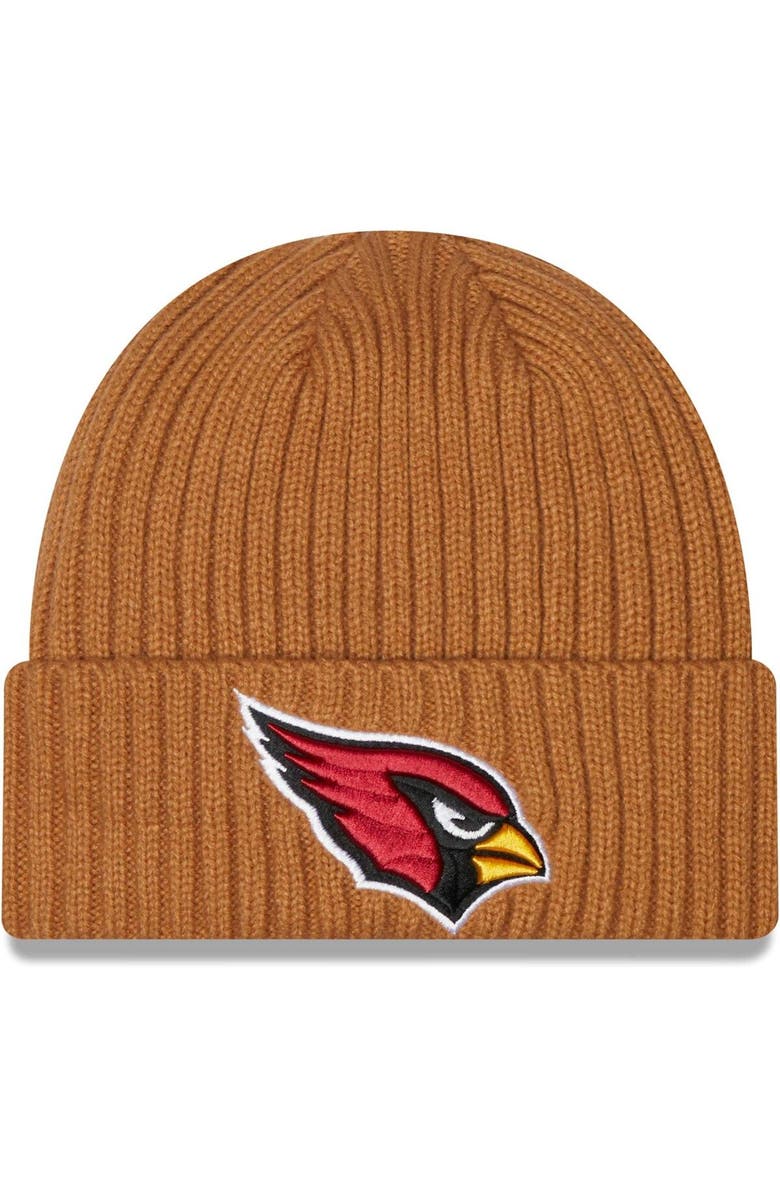 New Era Men's New Era Brown Arizona Cardinals Core Classic Cuffed Knit Hat, Main, color,