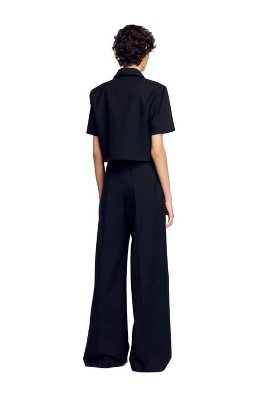 Sandro Suit Trousers In Black