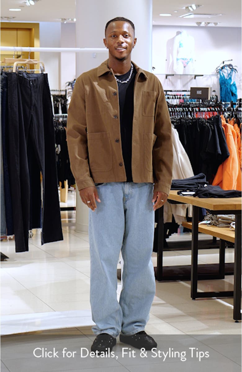 Cotton Blend Twill Overshirt, sales video thumbnail