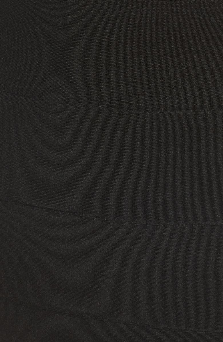 LOVE, NICKIE LEW LNL Mesh Inset Body Con Dress, Alternate, color, 