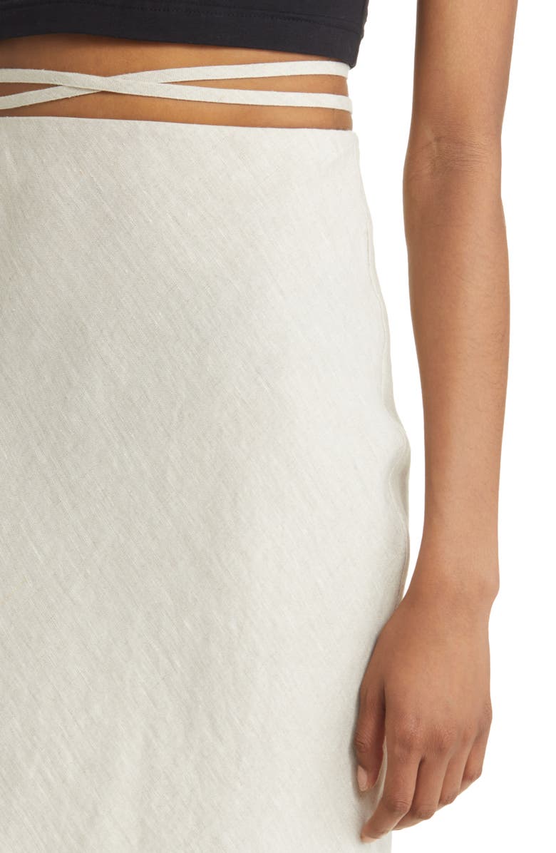 & Other Stories Linen A-Line Skirt, Alternate, color, 