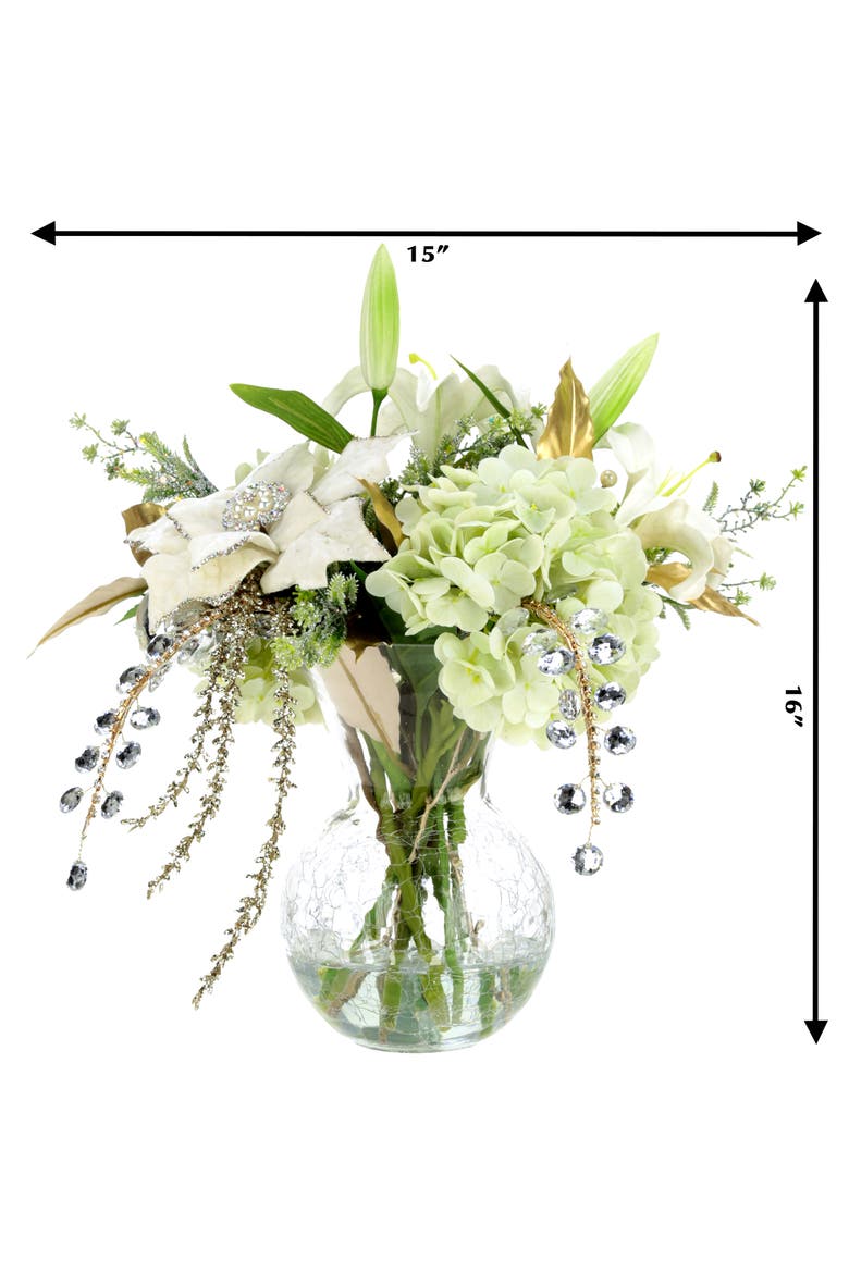 Winter Hydrangea Vase, Alternate, color, Pale Green
