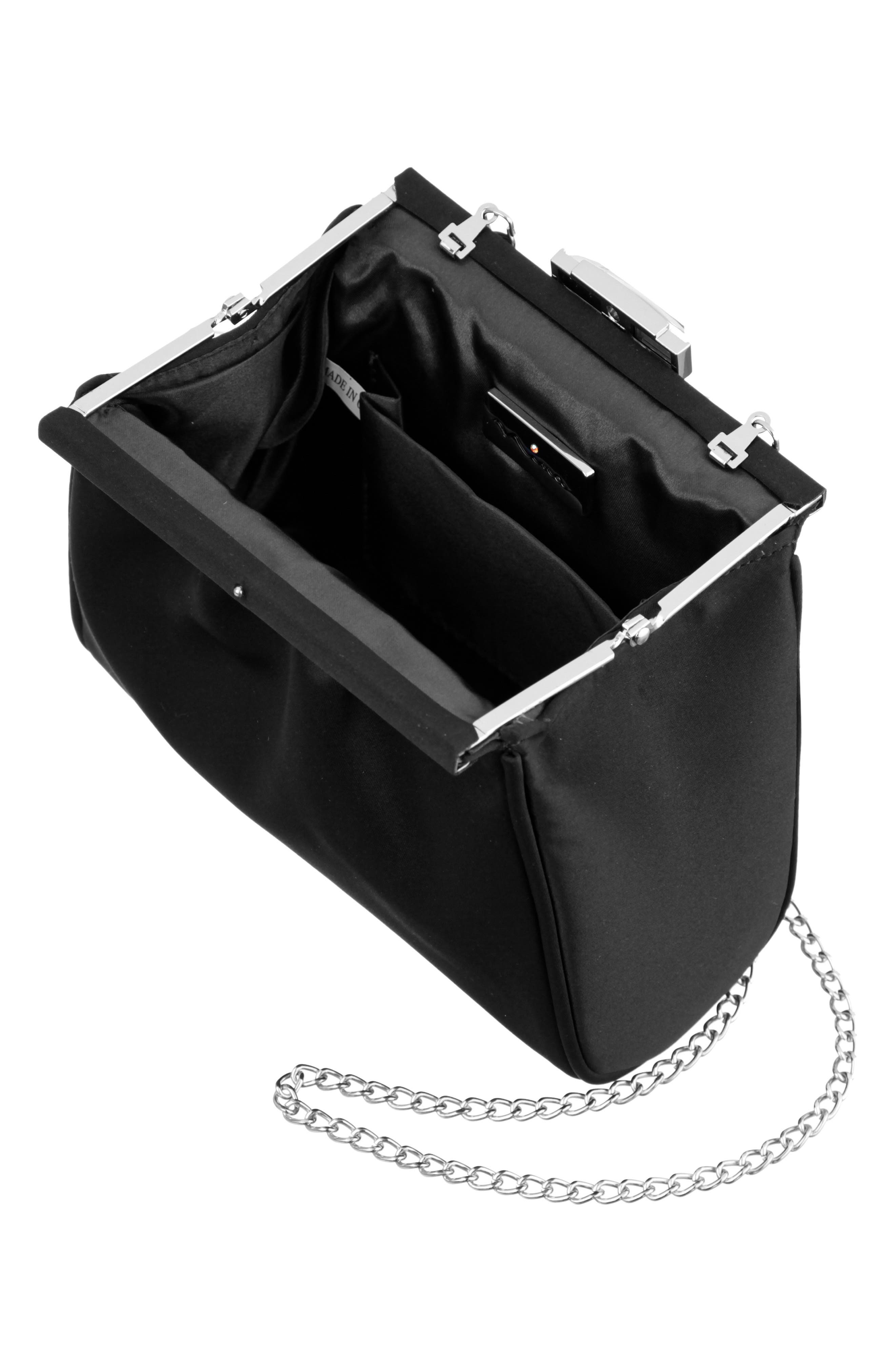 Nina Blayz Frame Clutch, Alternate, color, Black