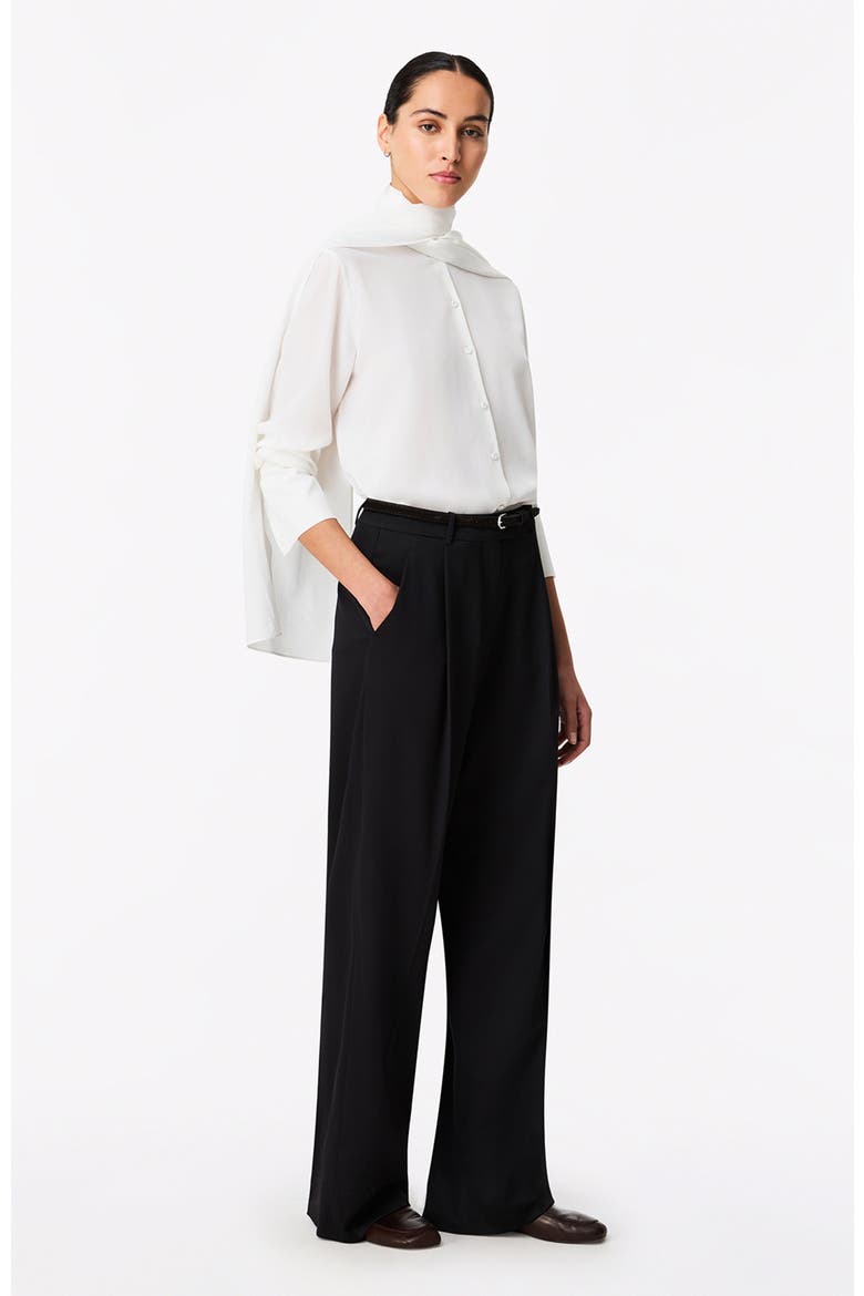 Signature Bow Blouse | Off White, Alternate, color, Off White