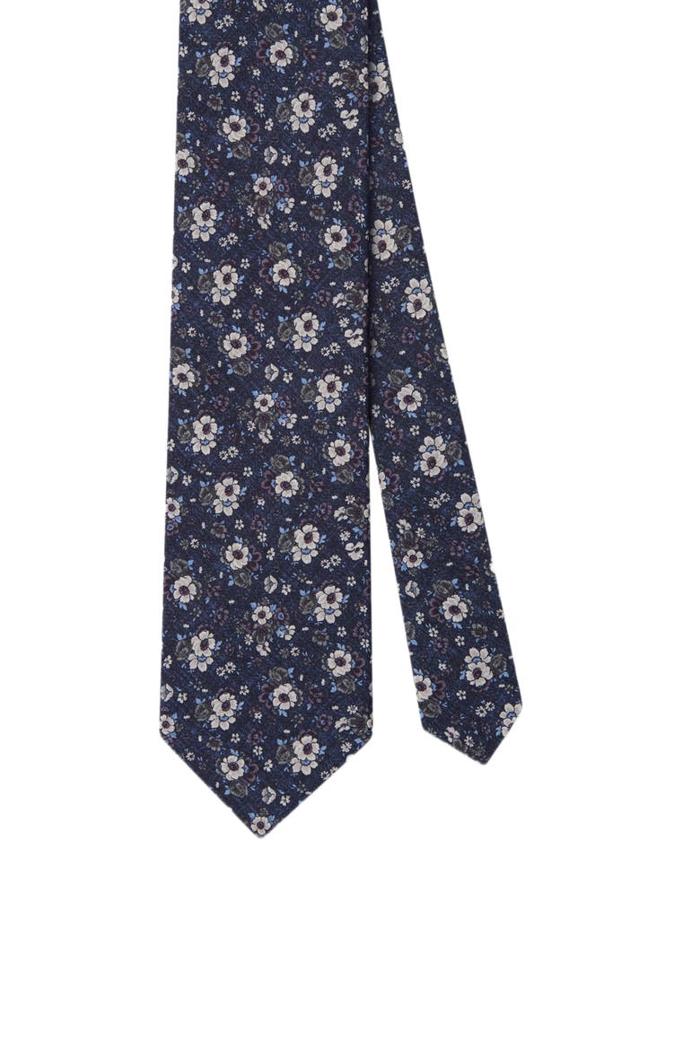 Robert Small Floral Best of Class Necktie, Main, color, Blue