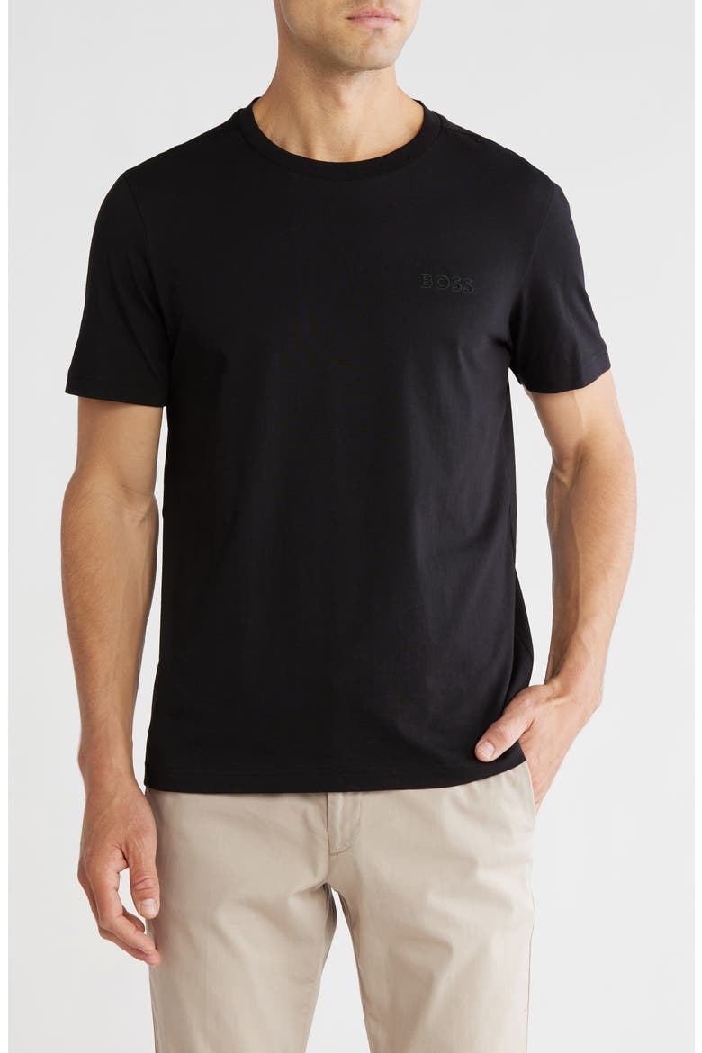 Logo Graphic T-Shirt, Main, color, BLACK