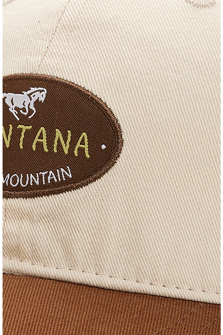 Montana Twill Baseball Cap, Alternate, color, IVORY- BROWN MONTANA