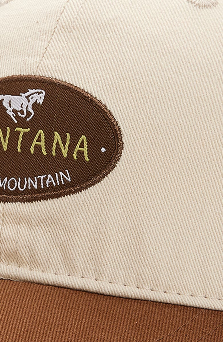BP. Montana Twill Baseball Cap, Alternate, color, Ivory- Brown Montana