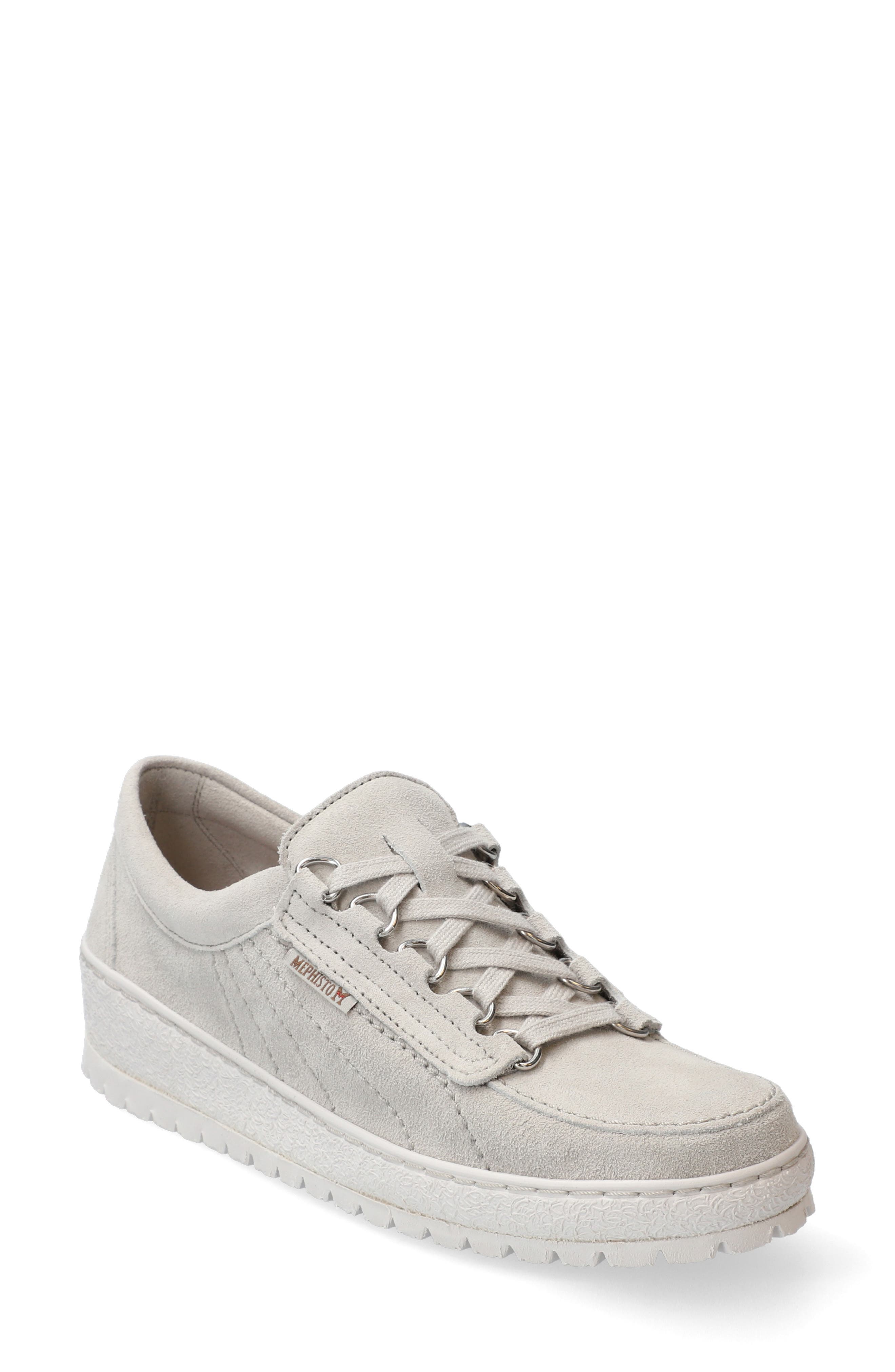 Lady Low Top Sneaker, Main, color, STONE VELOUR SUEDE