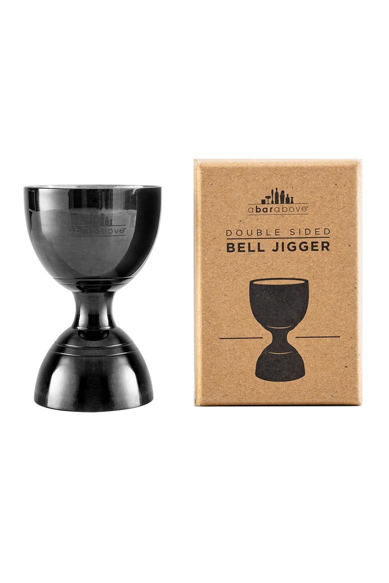 Black Bell Cocktail Jigger, Main, color, Black