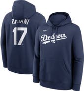 Nike Men's Nike Shohei Ohtani Navy Los Angeles Dodgers Player Name & Number Club Fleece Pullover Hoodie