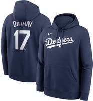 Nike Men's Nike Shohei Ohtani Navy Los Angeles Dodgers Player Name & Number Club Fleece Pullover Hoodie