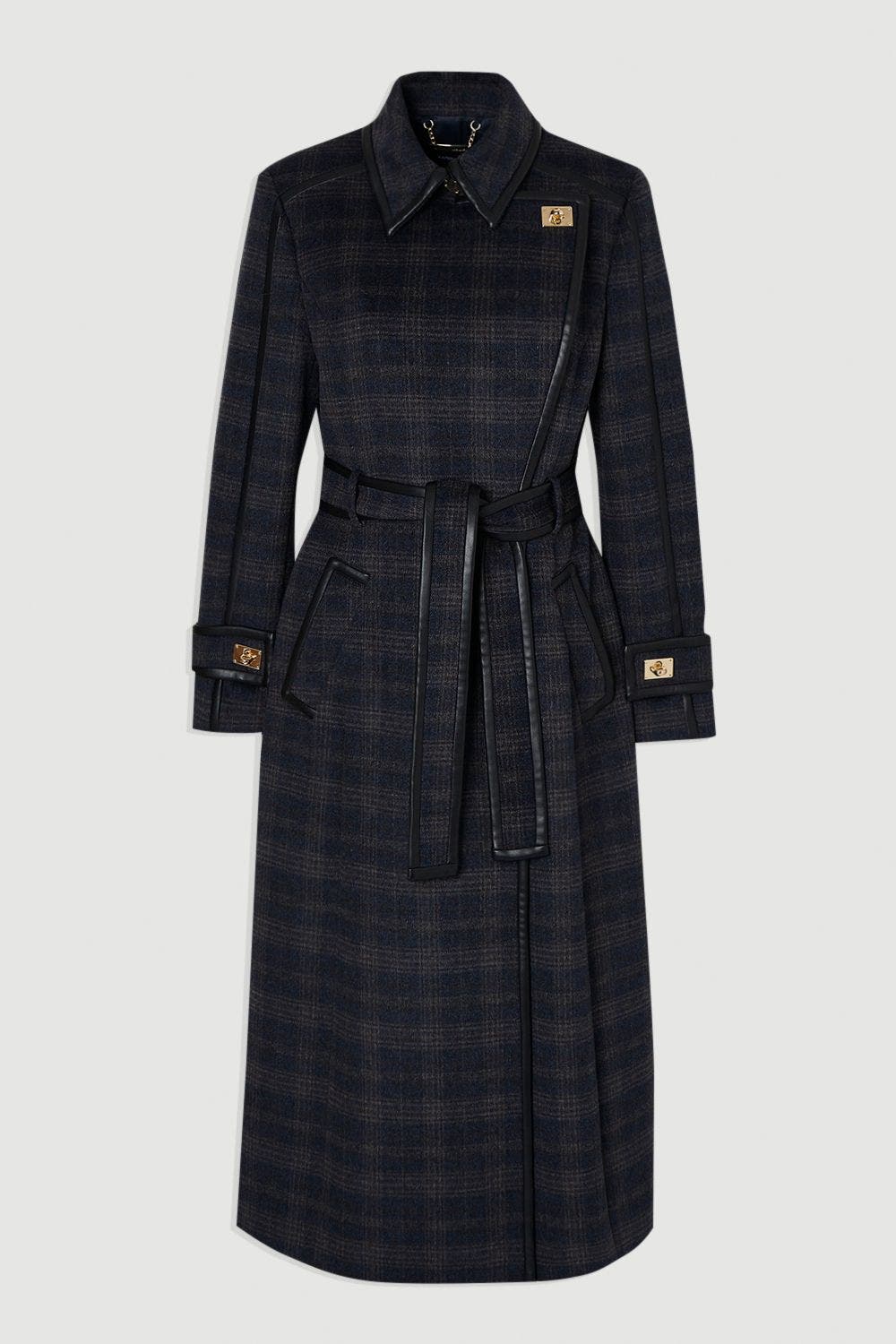 Double Breasted Belted Midi Coat - image 2