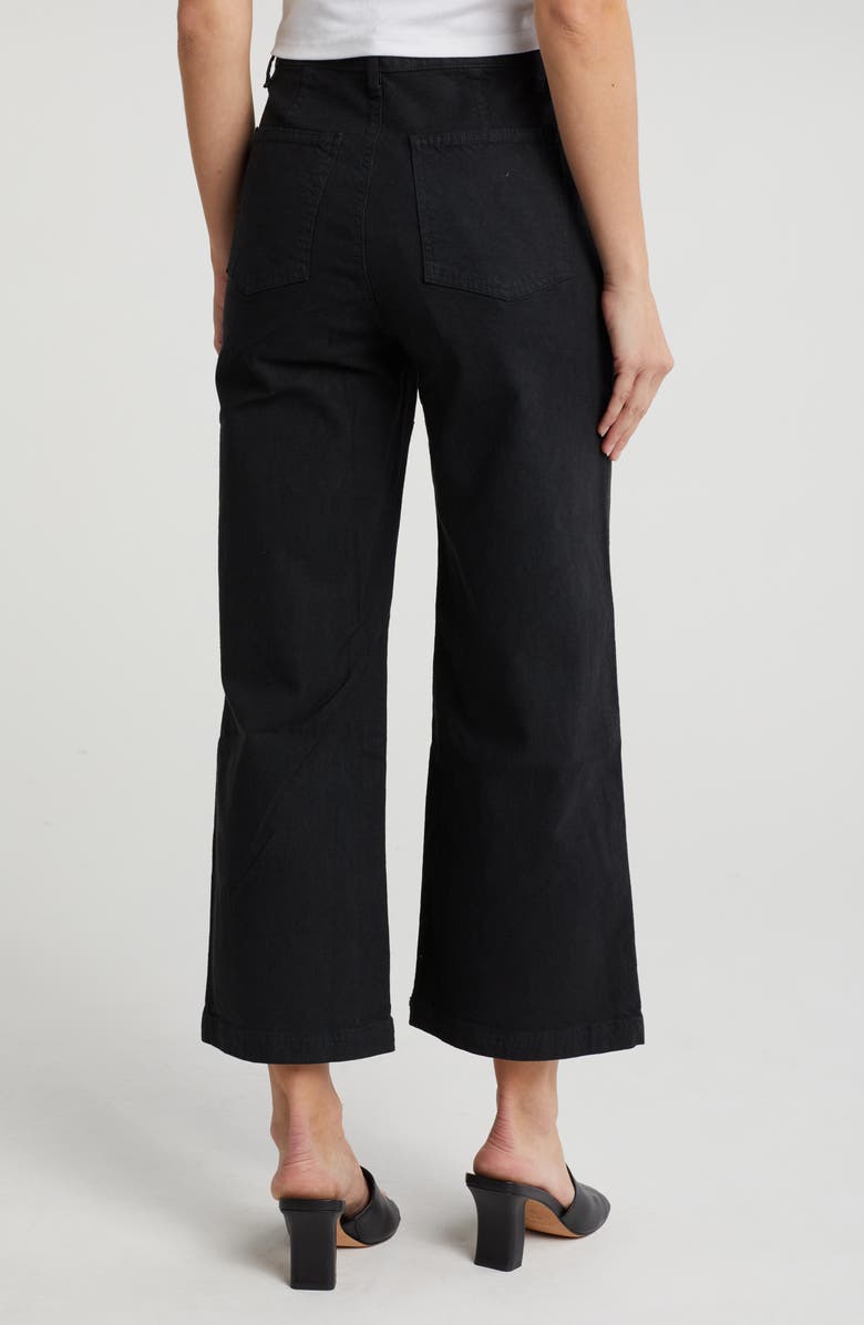 THE GREAT. The Painter Pants, Alternate, color, Almost Black