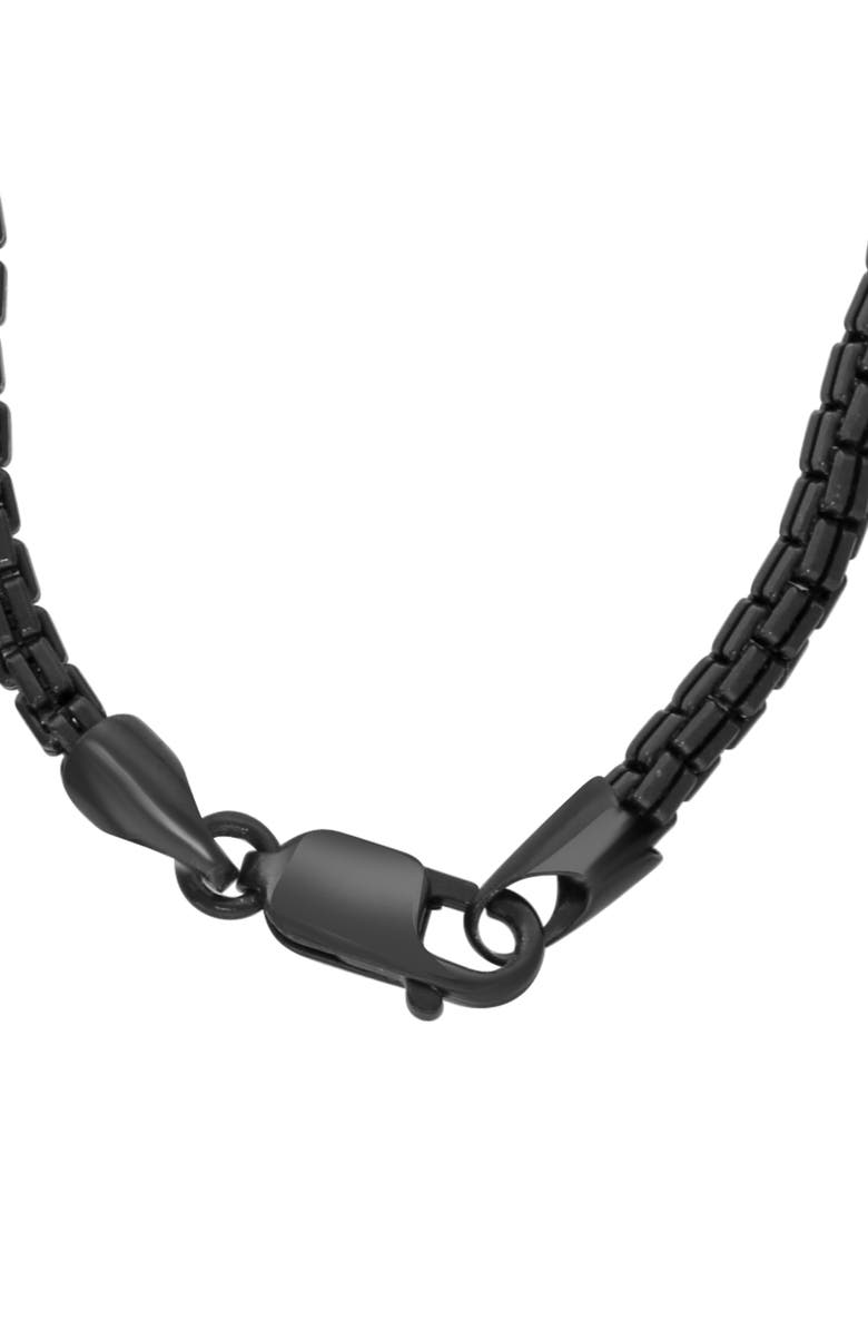 EFFY Box Chain Necklace, Alternate, color, Black